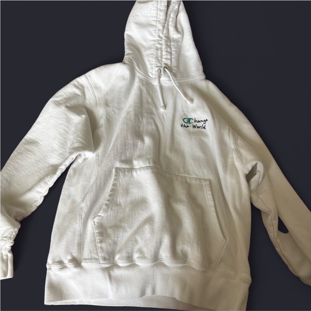 Champion White Hoodie